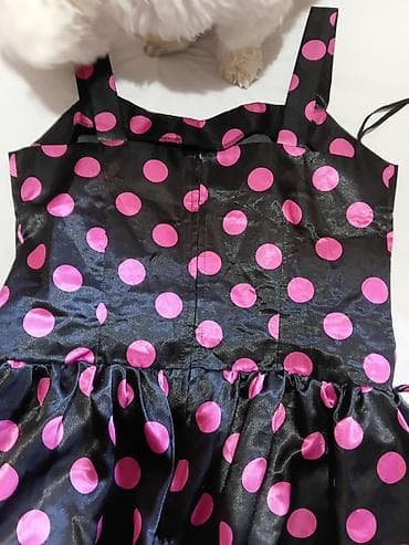 Dresses: Haljina na bretele sa tufnama - Model: koktel/retro stil, gornji deo — 5