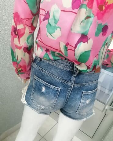 srebrni lanac sa krstom cena: Zara, S (EU 36), Floral, color - Multicolored — 6