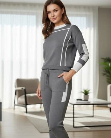 hugo duksevi zenski: M, Geometrijski, bоја - Siva — 1