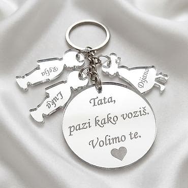 Personalizovani privezak za ključeve – poruke za tatu - Materijal na lalafo.rs Personalizovani privezak za ključeve – poruke za tatu - Materijal