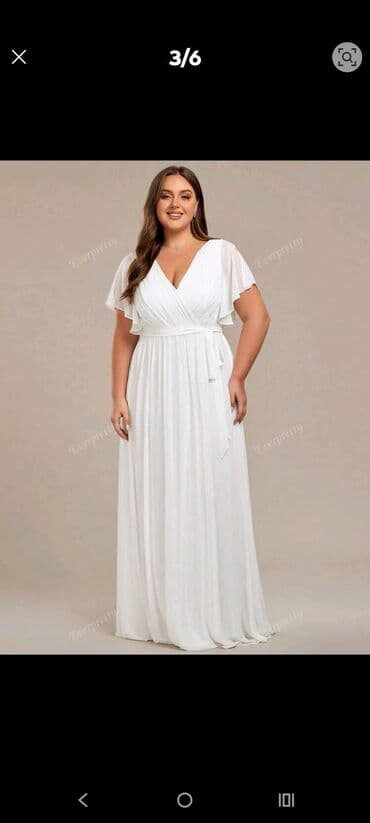 svecane pantalone i tunike: 2XL (EU 44), color - White, Evening, Short sleeves — 1