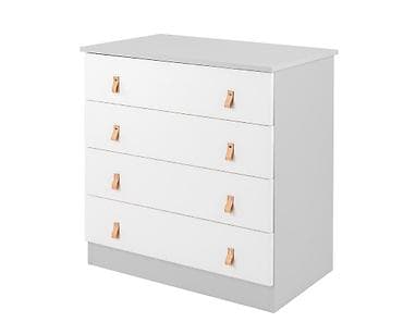 Komode i ormarići: KikkaBoo Drvena komoda Elon grey – elegantna i funkcionalna komoda — 1