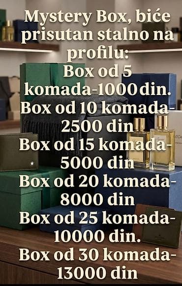 Mystery Box – stalno dostupan na profilu Izaberi veličinu kutije sa