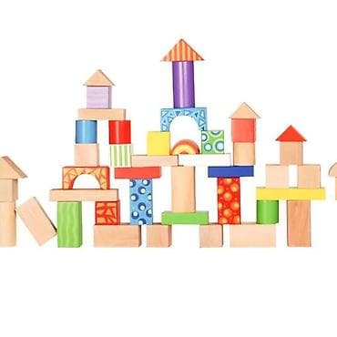 Building Blocks: DRVENE KOCKE SA ŠARAMA – 100 KOM (ECO TOYS) Šifra proizvoda: Komplet — 2
