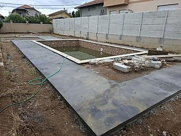 Betonske staze i plato oko bazena – usluga izrade - Izrada