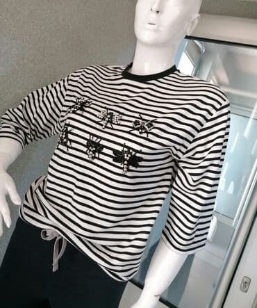 crop top c a: S (EU 36), Prugasti, bоја - Šareno — 1