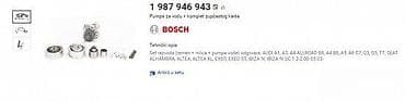 audi delovi novi beograd: SET ZUPCENJA SA VODENOM PUMPOM BOSCH GOLF 6 1.6TDI 66KW | Set — 4