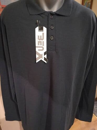 pantalone bez kaisa: Nova velika muska pamucna kosulja sa kragnom Benx Siva 4XL. Odlicna — 4