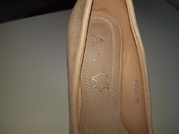 bele salonke metro: Bež salonke “Anjini” – prirodna prevrnuta koža (anilinska/brušena) — 6