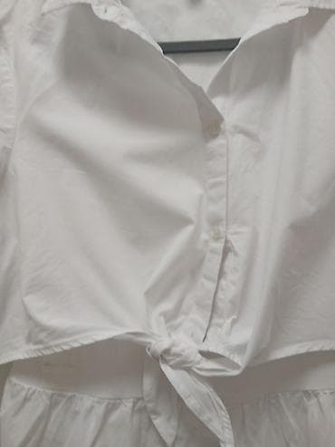 Haljine: Bela košulja-haljina za trudnice, brend C&A MAMA. - Model — 5