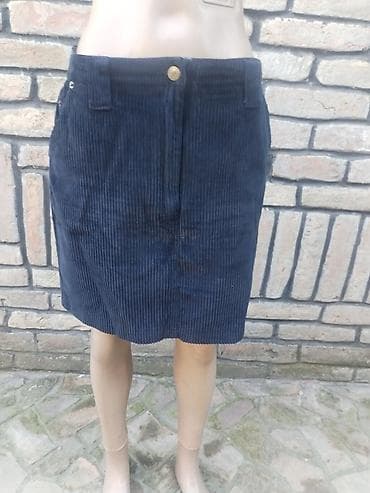 kamel boja: Somot suknja – velicina M - Materijal: somot (rebrasti, mekan i — 2