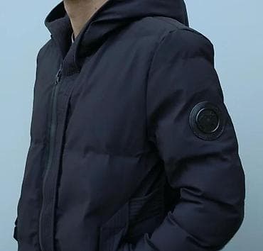 rozi sako kombinacije: Muška zimska parka – crna - Duža parka kroja do sredine butina za — 4