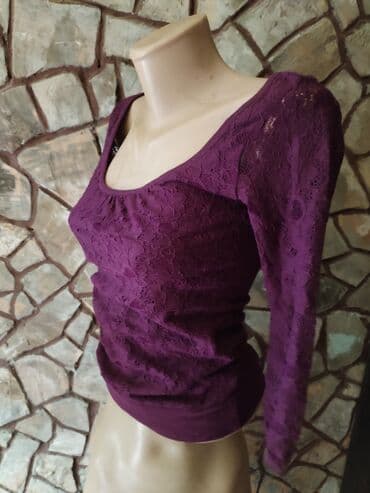 svecane bluze od satena: H&M bluza cipka vel S — 4