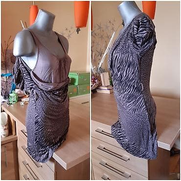 leopard kais: Haljina/tunika sa animal printom, napravljena u Italiji. - Veličina — 3