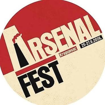 Arsenal Fest – Kragujevac, 25–27. jun 2026 - za sva tri dana, ili za na lalafo.rs Arsenal Fest – Kragujevac, 25–27. jun 2026 - za sva tri dana, ili za