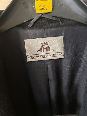 afrodita haljine: Dugački crni kaput – Afrodita Mode Collection (AMC) - Klasičan kroj — 3