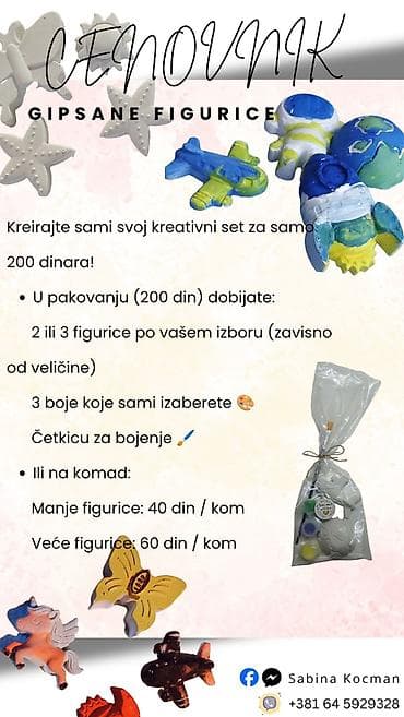 bakarna boja: OBOJI MAŠTU – ručno rađeni setovi za bojenje gipsanih figurica — 2