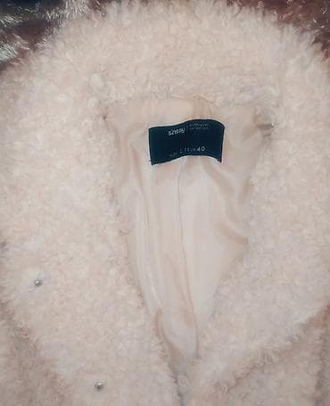 Kaputi: Sinsay teddy kaput – model iz Outerwear kolekcije - Boja: krem/bela - — 4