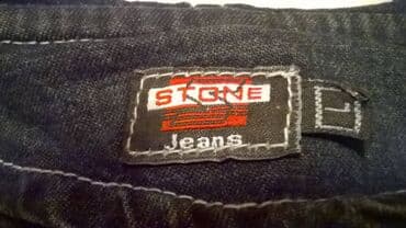calvin klein prsluci: Zenska jakna Stone jeans sa kapuljacom, vel. L, ocuvana, dim: duzina — 2