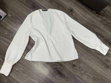 crno beli tech fleece: Zara, S (EU 36), color - White — 2