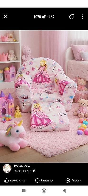 set stolova i stolica: Dečja fotelja na rasklapanje – model za mališane - Mekana, lagana i — 2