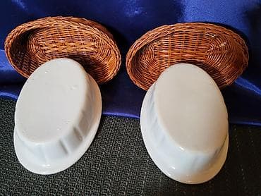 escajg u koferu: Porcelanske posude sa korpama za serviranje iz 80,90ih.god. Posude za — 6