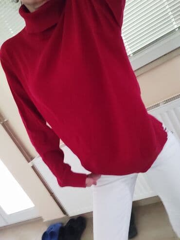 kozne helanke h m: S (EU 36), Cotton, Single-colored, color - Burgundy — 2