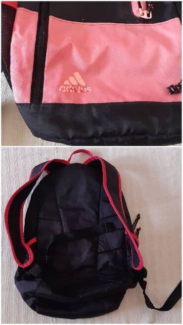 gabs torbe beograd: Adidas ranac, dimenzije 40 × 30 × 15 cm. - Boje: crna i roze - Glavni — 2