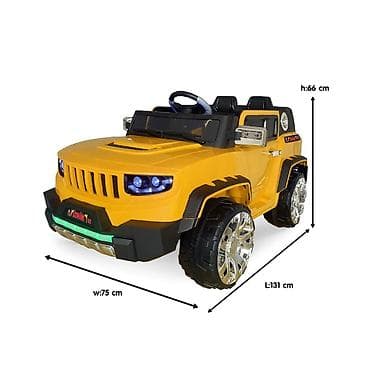 džip na akumulator: Džip na baterije Iznik 12V RC – žuti Električni džip za decu sa 12V — 3