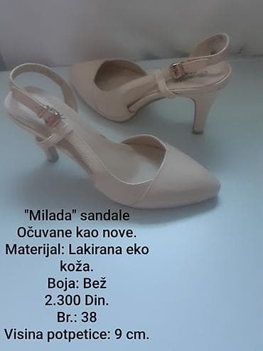 pirsing cena: Milada sandale – elegantan model sa špicastim vrhom i otvorenim petnim — 1