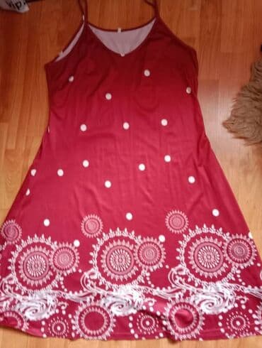 lara dresses new york: 2XL (EU 44), bоја - Crvena, Oversize, Na bretele — 1
