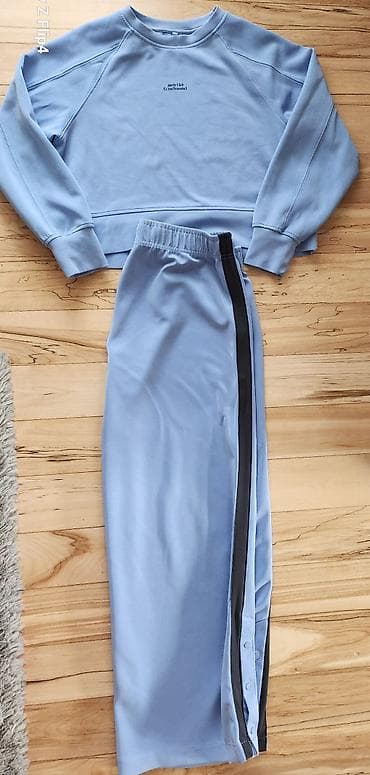 bundice za mlade: Zara - Duks i trenerka za devojcice – komplet u svetloplavoj boji, vel — 3