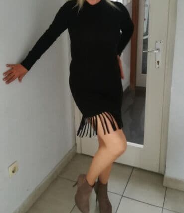 h m haljine za devojcice: S (EU 36), bоја - Crna, Dugih rukava — 1