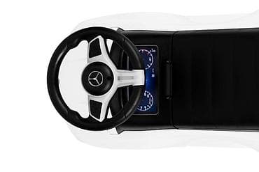 motor guralica za decu: Guralica Mercedes C CLASS sa interaktivnim volanom i zvucima, WHITE — 1