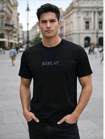 svecane ravne sandale: Men's T-shirt bоја - Crna — 1