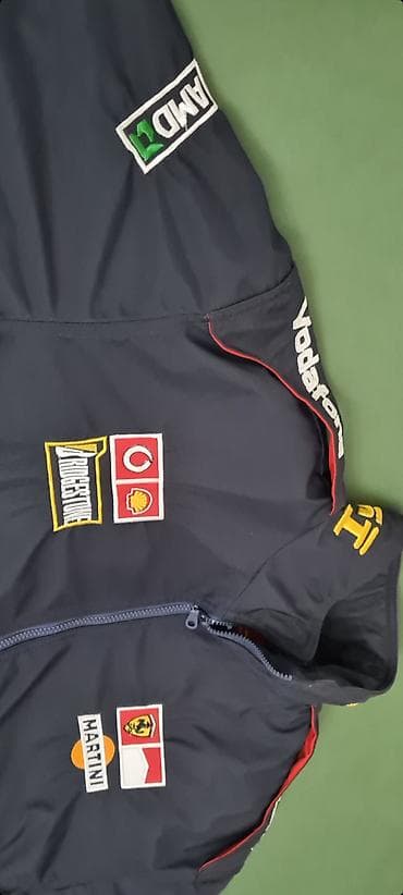 vunene jakne: ★ Na prodaju potpuno nova tamno plava trkačka jakna Ferrari F1 Michael — 7