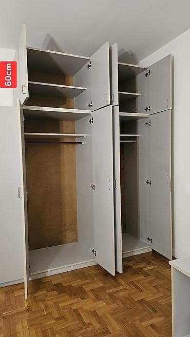 polovne komode novi sad: Ormari i garderoberi – siva boja - Dvokrilni visoki ormar: ?180 cm — 9