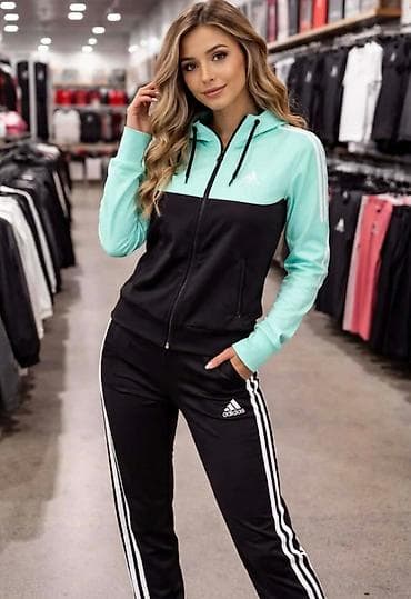 Gornji i donji deo: Komplet trenerke ADIDAS gornji i donji deo sa elastinom. Kvalitetne i — 4