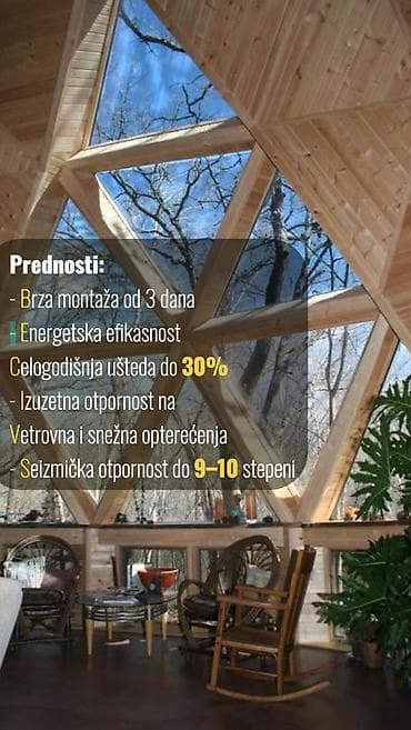 selidbe srbija: Geodezijske kupolne kuće, Glamping kupole, Komercijalni prostori 9 — 7