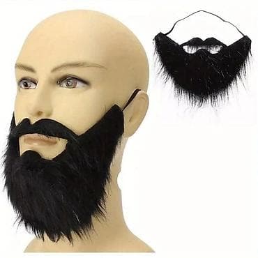 fila papuce: Veštačka brada i brkovi za kostime i maskenbal. Set je izrađen kao — 2