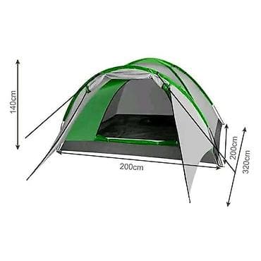tegle ukrasne: Šator za kampovanje 200 x 200 x 140 - 8500 din Lagan i kompaktan — 2