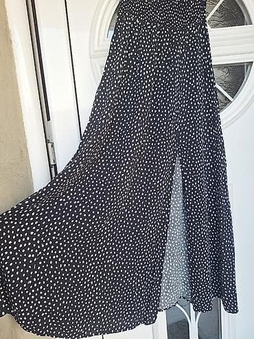 jeftine haljine online: Haljina S/36 - Model: duga maxi haljina sa kratkim rukavima - — 2