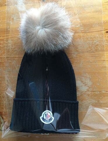 MONCLER 🧿kape sa pravim krznom crne✅ VAKUM PAKOVANJE🐰 Materijal: 90%