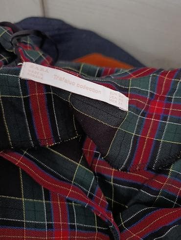 plavi tech fleece: ZARA Trafaluc košulja-haljina na kopčanje - Brend: ZARA, Trafaluc — 3