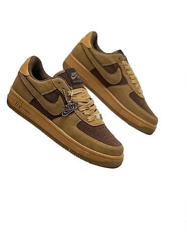 puma lakovane patike: Nike Air Force 1 Low – braon/maslinasto izdanje - Klasičan AF1 profil — 1