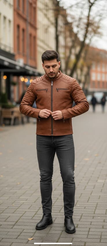 urban classics jakne: Nova muška jakna od prevrnute eko kože
Veličina L — 1