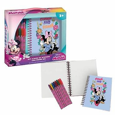 Kreativni set sa dnevnikom i flomasterima Minnie MIN1309 - Sadržaj