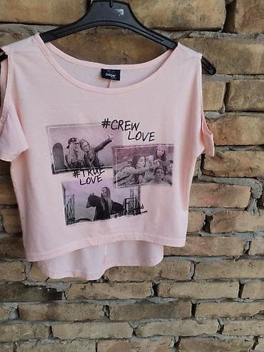 paket odeće: Roze dečija majica Page Young, veličina 134/140 (10 years). Kratak — 1