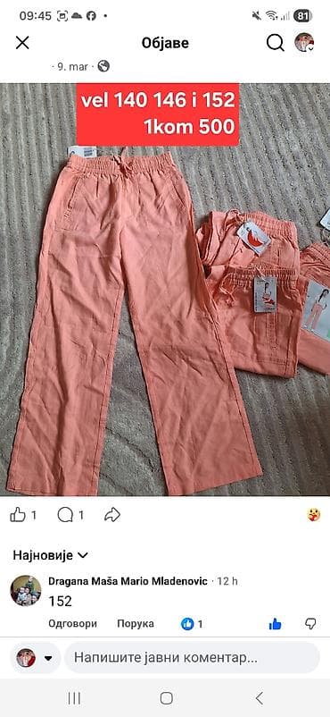 stumble guys majice: Lagane ženske pantalone – losos/narandžaste boje - Model: ravna — 1