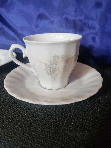porcelanske solje za caj: Set 1950g+ Escenbach porcelan Nemacka. Porcelanski set,perfektan,sve — 6